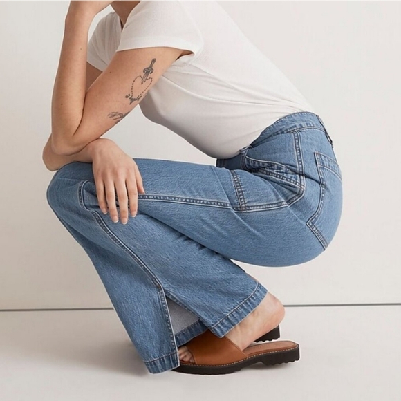 Madewell Relaxed Loose Flare Jeans Size 26 - Picture 2 of 13